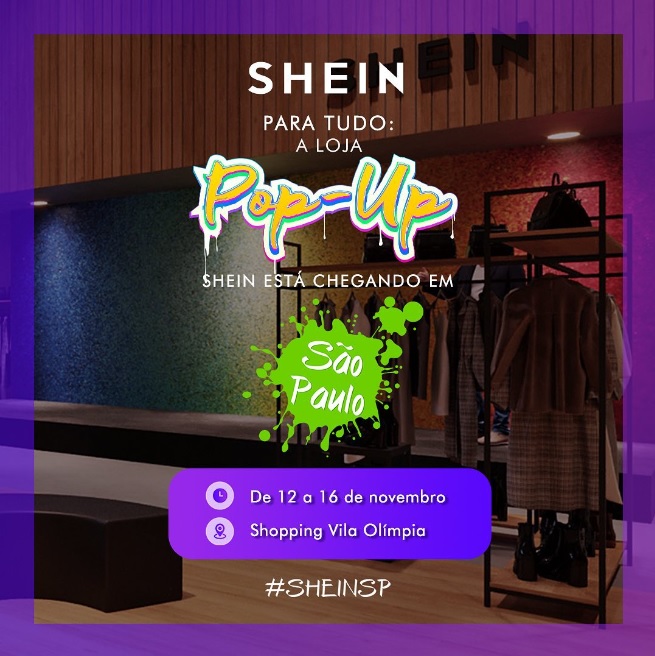 Shein abre pop-up store durante cinco dias no Brasil - eMóbile