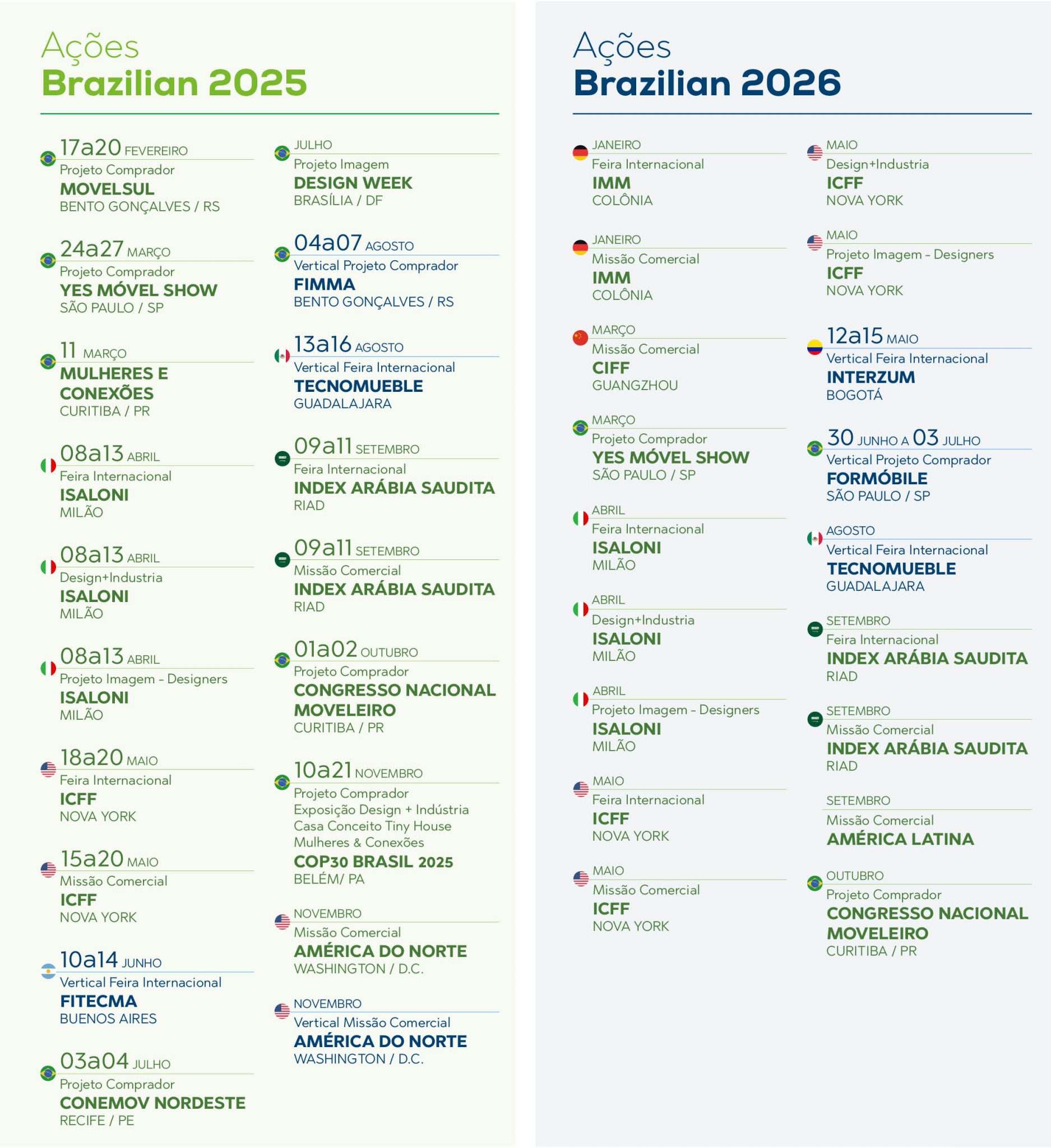 Confira o calendário 20252026 do Brazilian Furniture eMóbile